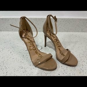 Sam Edelman Peep Toe Ankle Strap Heels Size 7.5